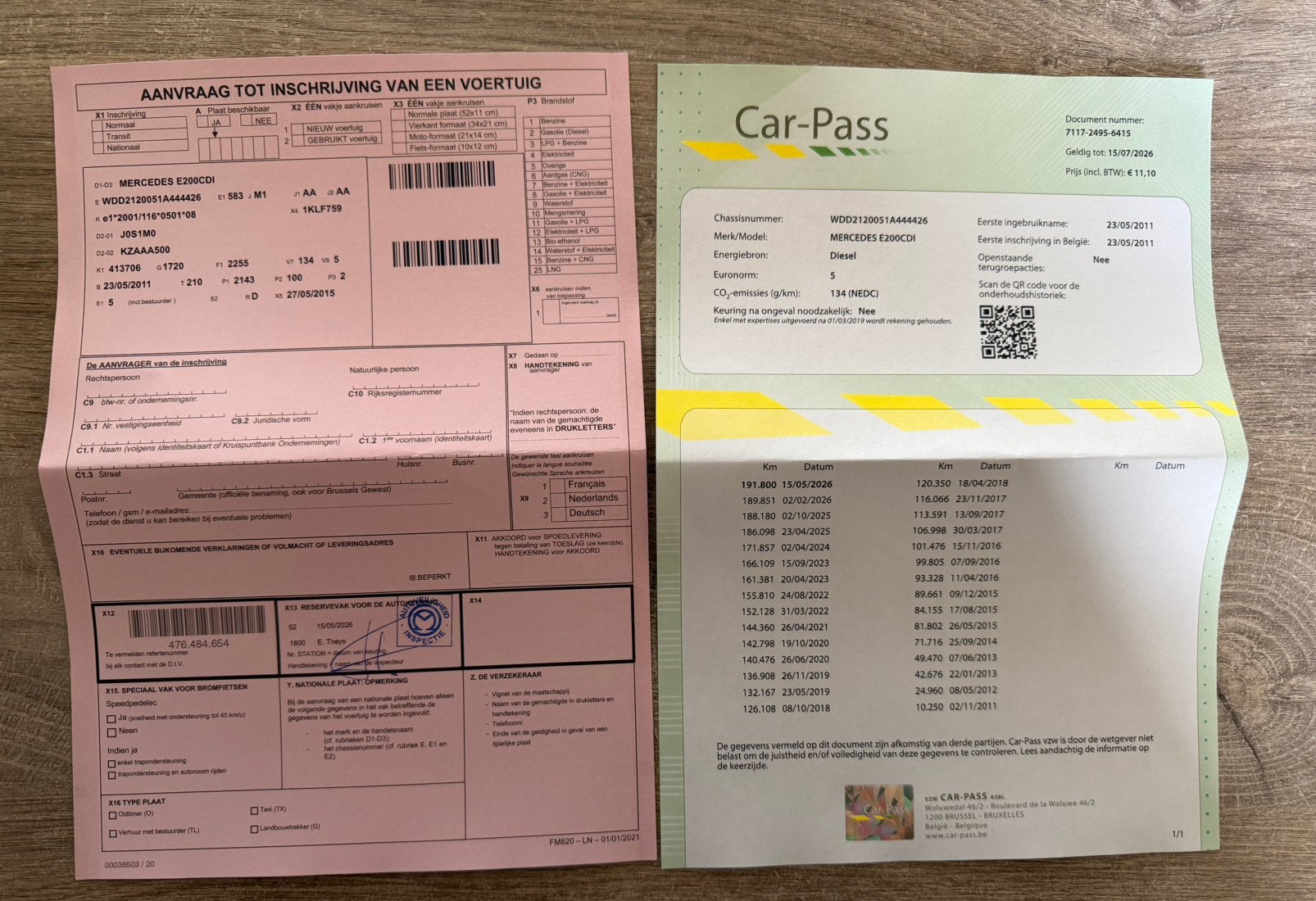 Mercedes E200 CDI Euro 5/1ste Eigenaar/Nieuwe Staat/GEKEURD, Auto's, Mercedes-Benz, Euro 5, https://public.car-pass.be/vhr/d45f3111-2c87-47fc-b510-05c73a325a5f