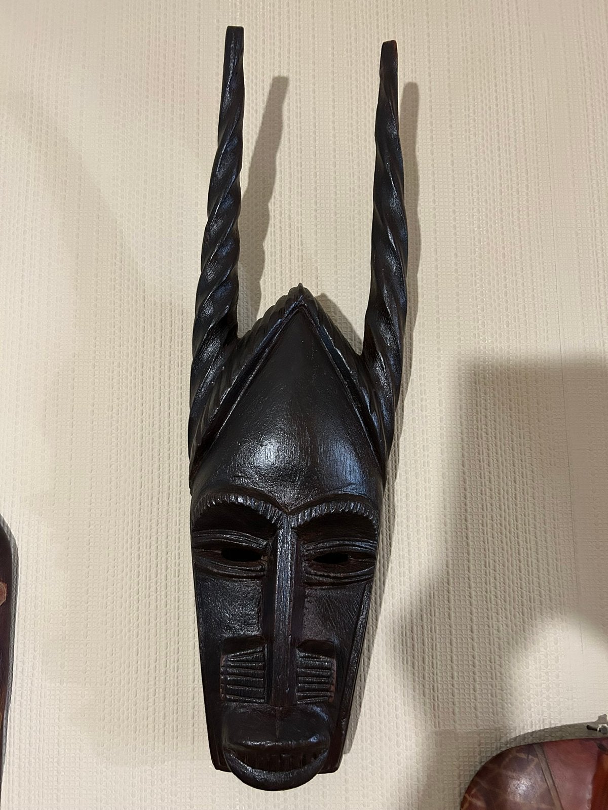 Zwart Afrikaans masker, Antiek en Kunst, Kunst | Niet-Westerse kunst, Zwart, Ophalen, Masker