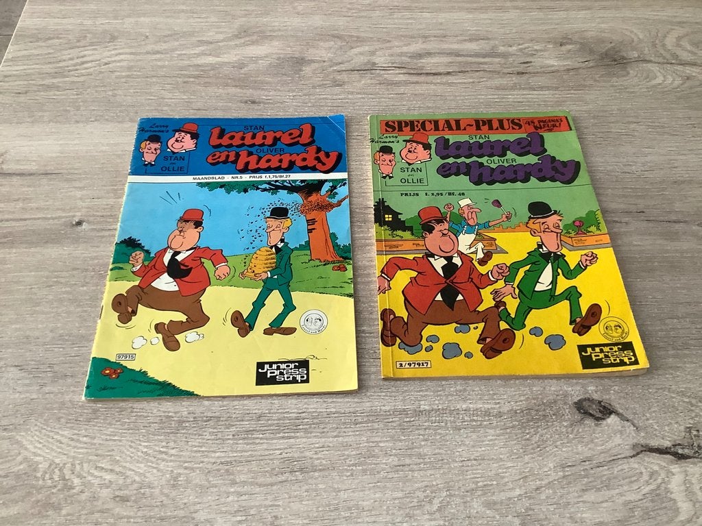 Laurel & Hardy verschillende comic strips (1979), Boeken, Strips | Comics, Gelezen, Europa, Ophalen of Verzenden, Meerdere comics