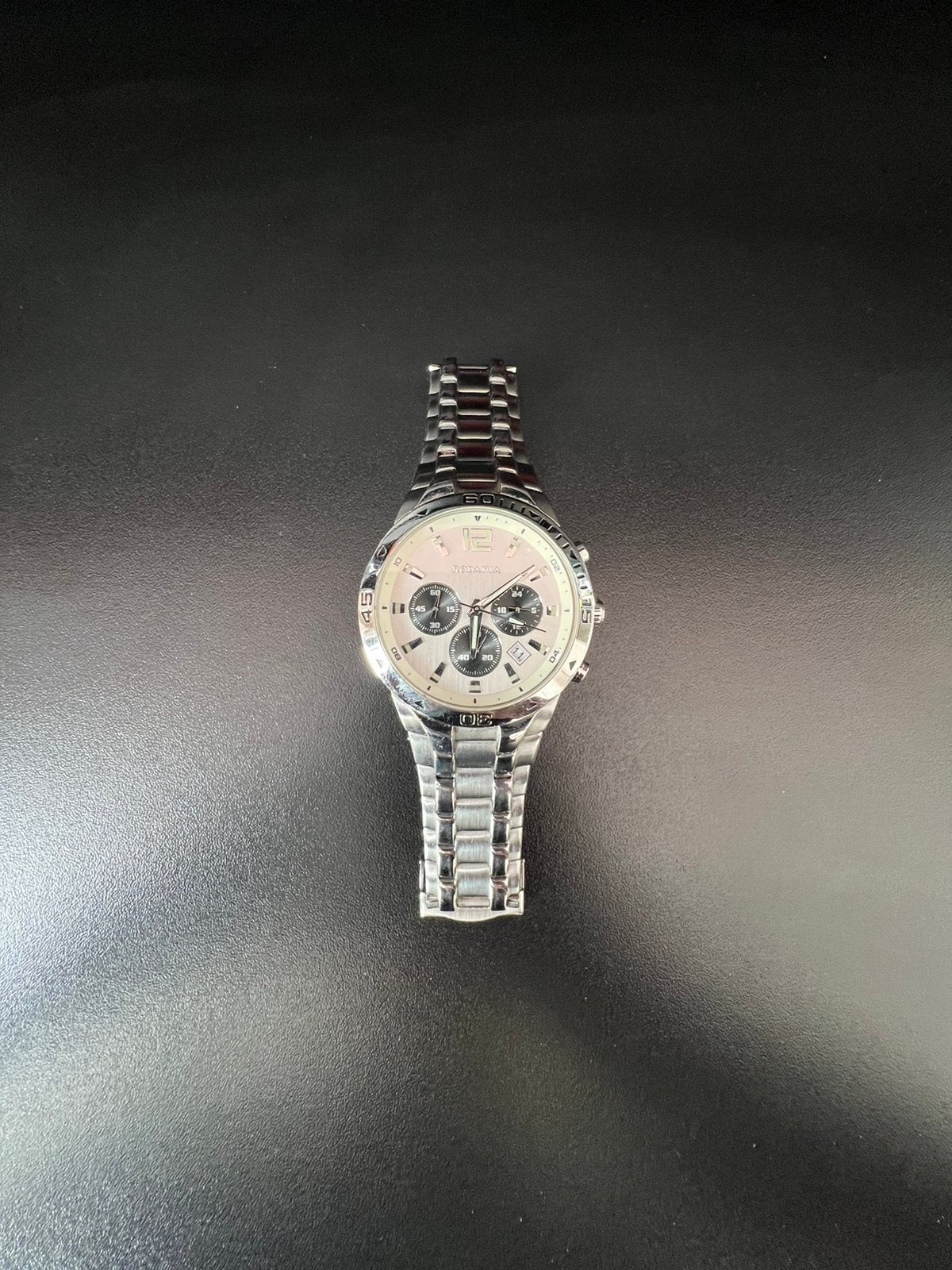Rodania horloge heren, Handtassen en Accessoires, Staal, Staal, Polshorloge, Zo goed als nieuw