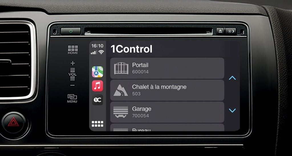 Ouvre-portail/porte garage dédié à l’utilisation en voiture