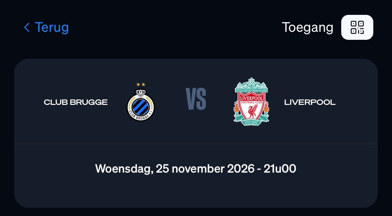 ️ Club Brugge — Liverpool, Games en Spelcomputers, Ophalen, Zo goed als nieuw