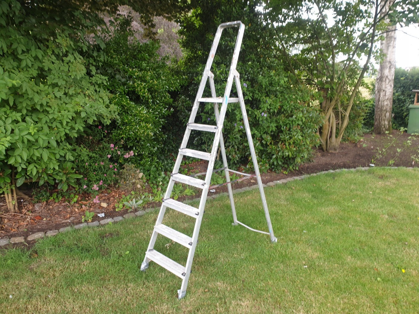 Aluminum ladder   7 treden., Ophalen, Ladder