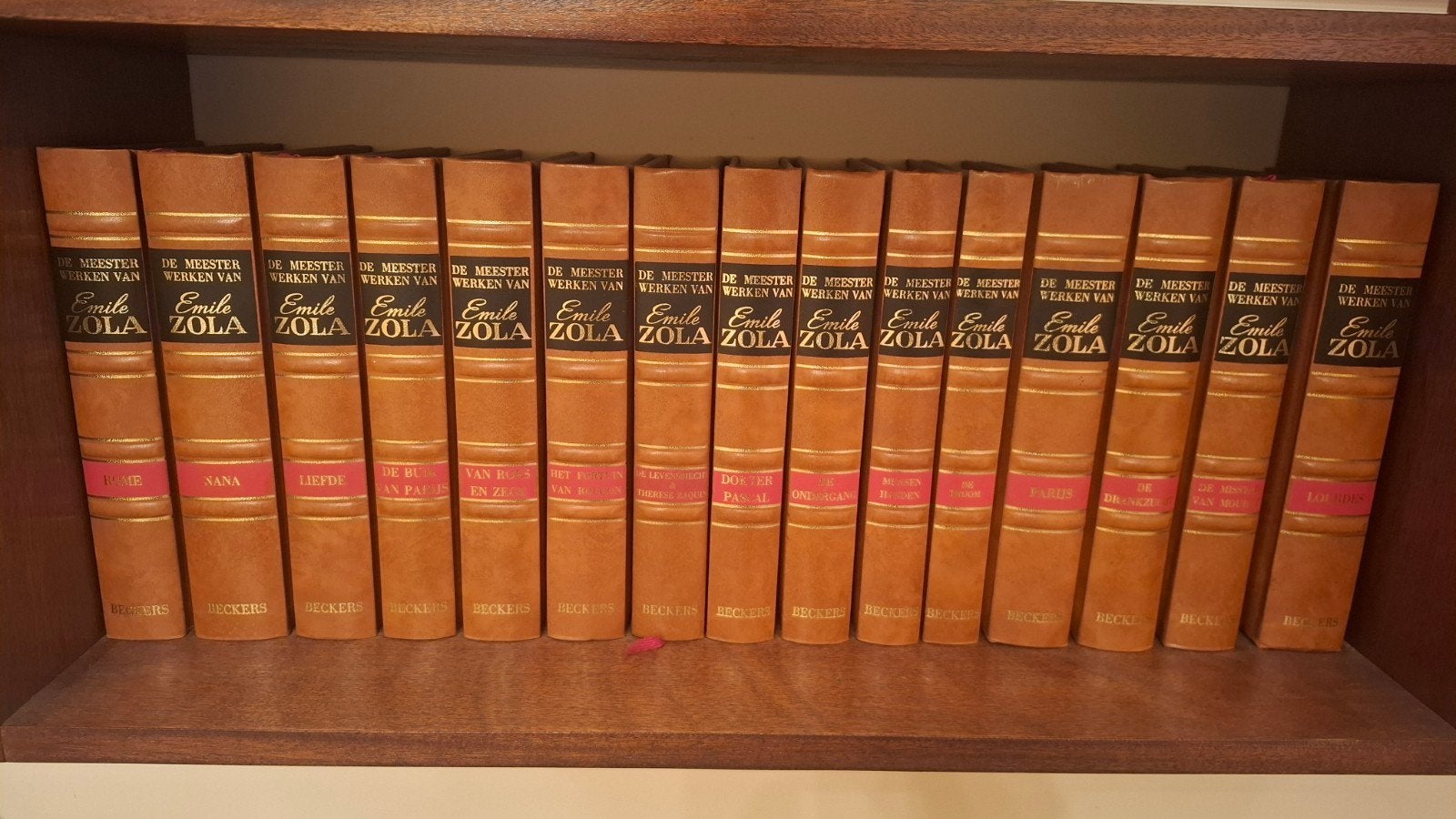 De Meesterwerken van Emile Zola 23 delen Beckers, Livres, Encyclopédies, Série complète, Comme neuf, Enlèvement, Autres sujets/thèmes