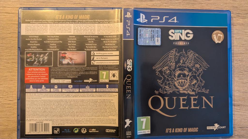 Let’s Sing Presents Queen – PS4, Enlèvement ou Envoi, À partir de 7 ans, Comme neuf, Musique