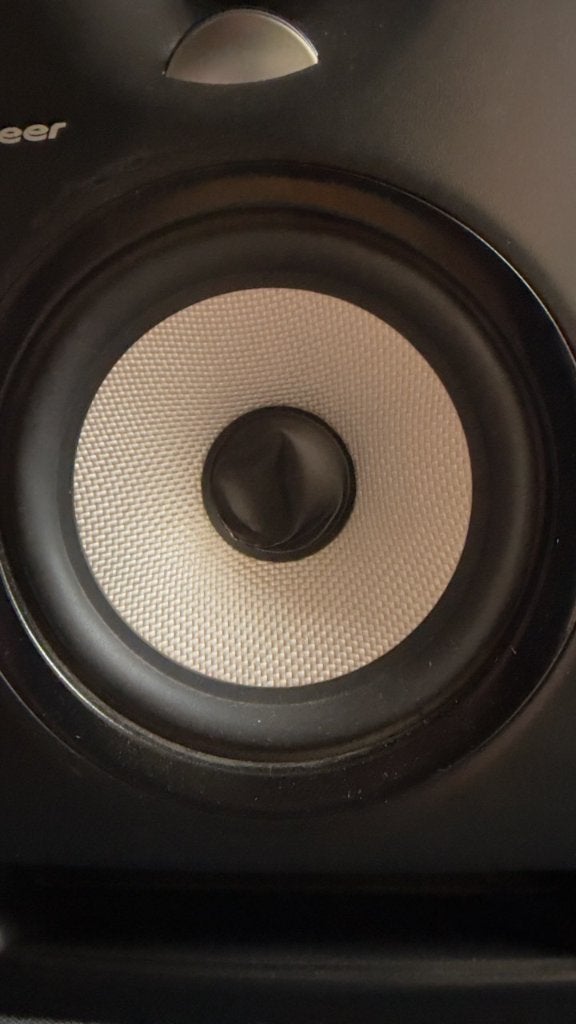 Pioneer S-DJ50X monitorset, 1 stofkap ingedeukt, Studiomonitor, Gebruikt, Ophalen of Verzenden, 60 tot 120 watt