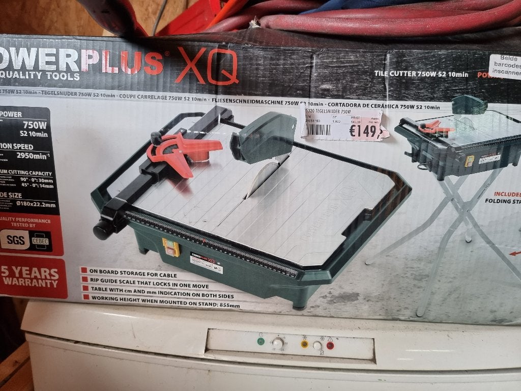 tegel machine, Ophalen, Gebruikt