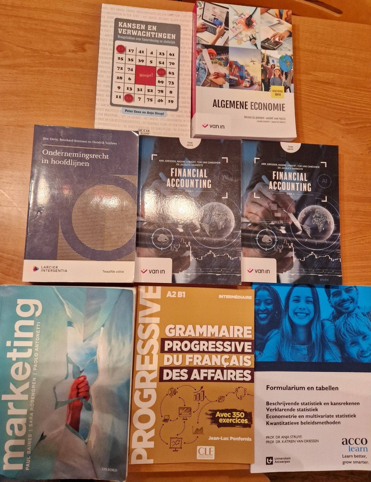 Boekenpakket TEW 1ste jaar universiteit Antwerpen, Boeken, Ophalen, Gelezen, Overige niveaus