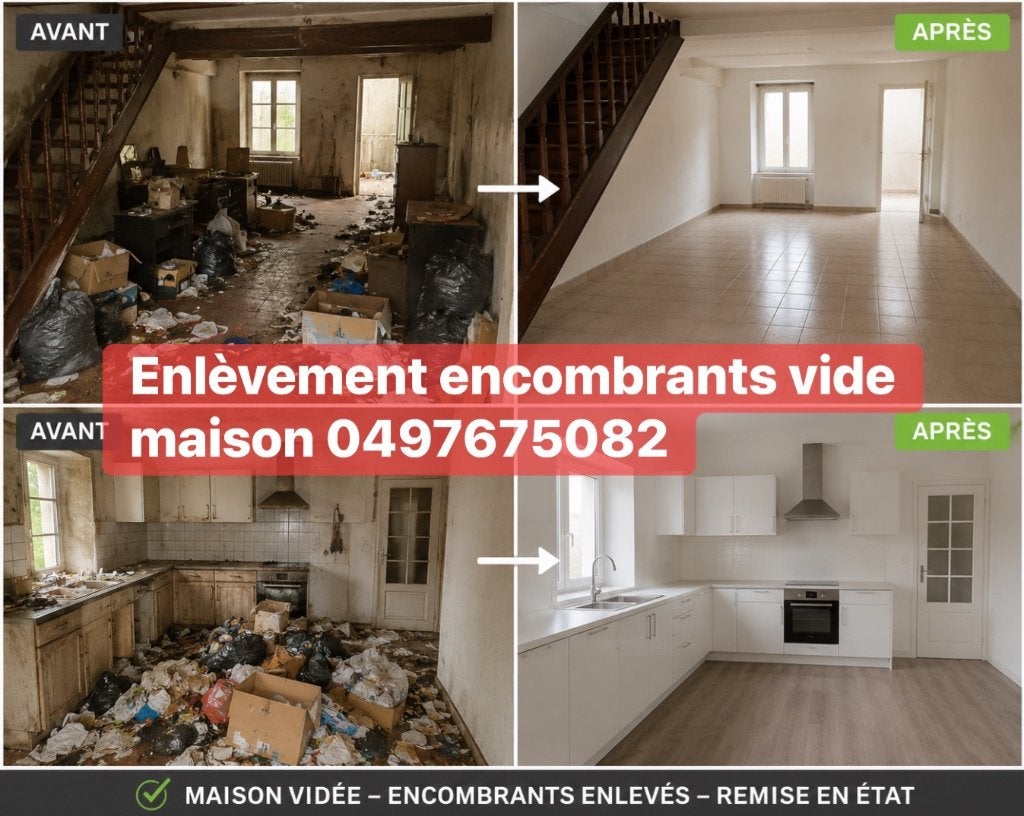 Vide maison  vide encombrants nettoyage remise en état, Divers, Lots de brocante, Enlèvement