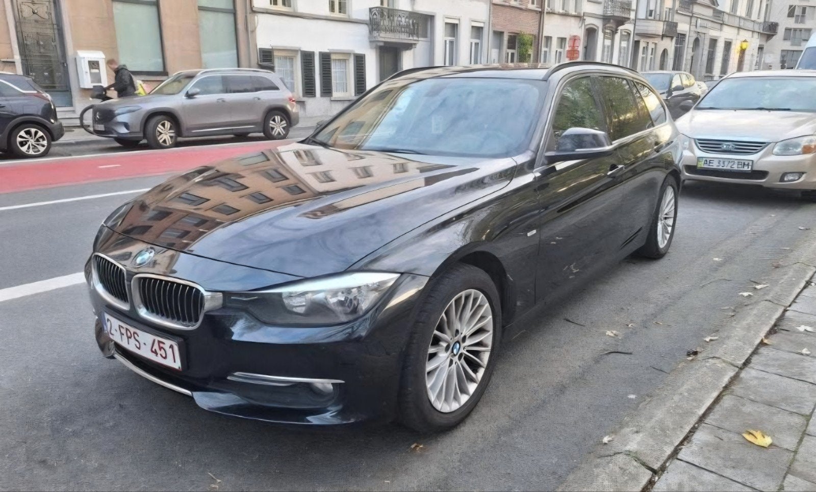 BMW318D LUXURY, Auto's, BMW, Euro 5, Zwart, Zwart, Leder