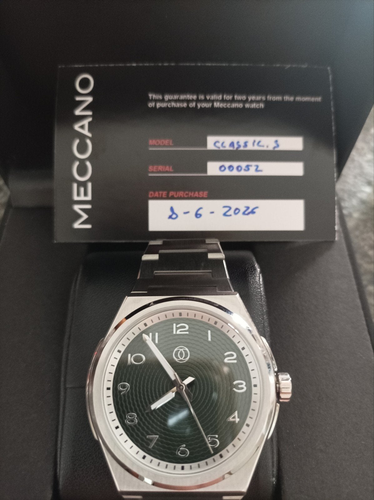 Meccano uurwerk NEW, Handtassen en Accessoires, Horloges | Heren, Overige merken, Staal, Staal, Polshorloge