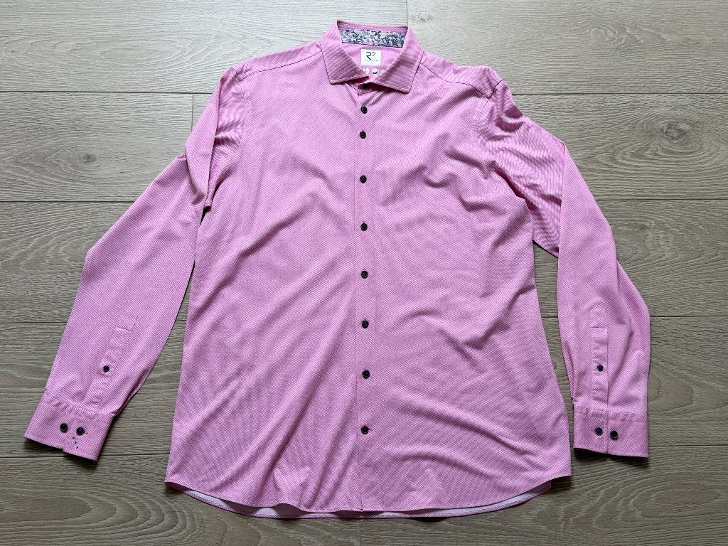 Herenhemden R2 Amsterdam maat 43 (2 stuks), Kleding | Heren, Ophalen of Verzenden, Zo goed als nieuw, Overige kleuren, R2 Amsterdam