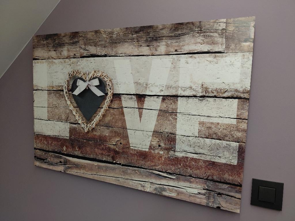 Tableau love NEUF, Enlèvement, Neuf, Tableau
