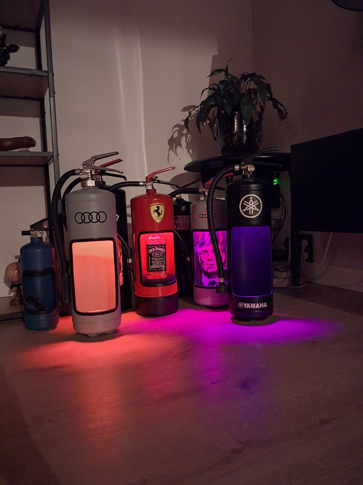 Brandblusser refurbished art lampen, Ophalen of Verzenden