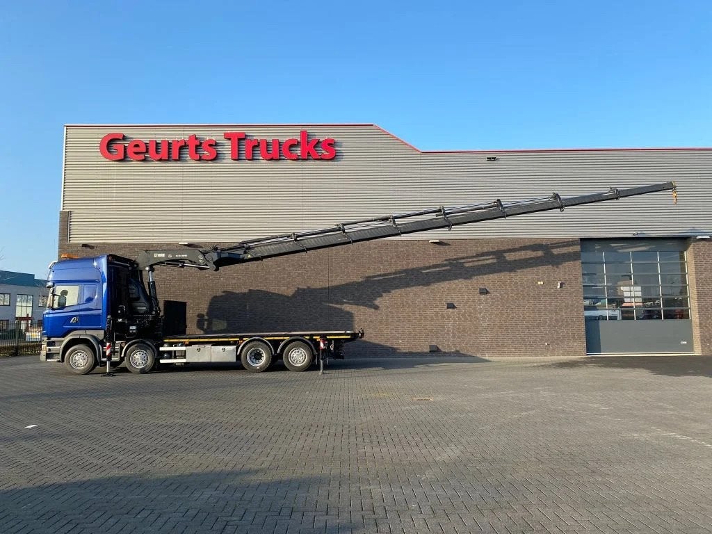Scania R580 V8 8X2 + HIAB XS 544 E-8 HIPRO KRAAN/KRAN/CRANE/, Autos, Achat, Euro 6, Scania, Diesel