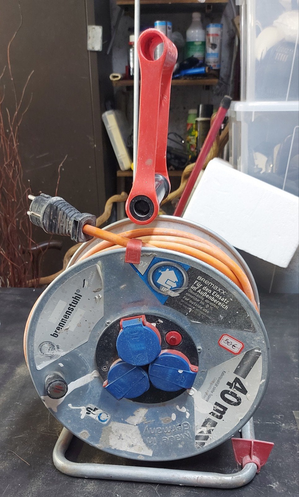 Enrouleur de câble électrique 40 m, Bricolage & Construction, Enlèvement, Brennenstuhl, Enrouleur de câble