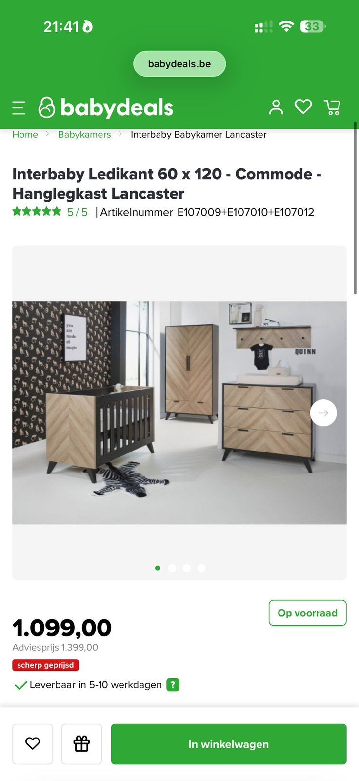 Baby kamer, Kinderen en Baby's, Kinderkamer | Complete kinderkamers, Ophalen, Zo goed als nieuw