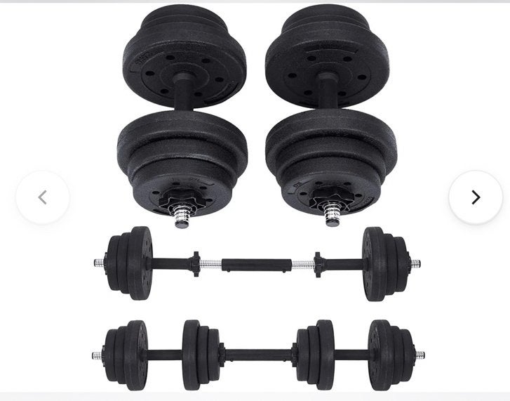 Fitness Dumbbell Kit Verstelbaar Gewicht met Stuur, Enlèvement, Neuf
