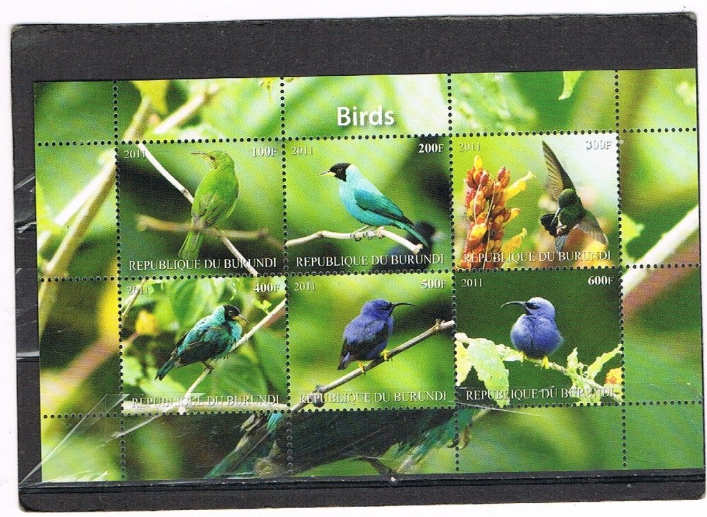 BURUNDI : VOGELS-VELLETJE POSTFRIS, Ophalen of Verzenden