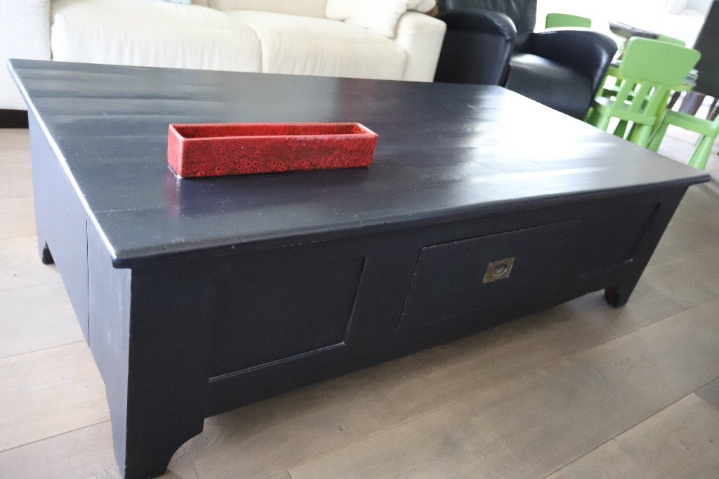salontafel, Huis en Inrichting, Tafels | Salontafels, Gebruikt, 100 tot 150 cm, Eikenhout, 50 tot 100 cm