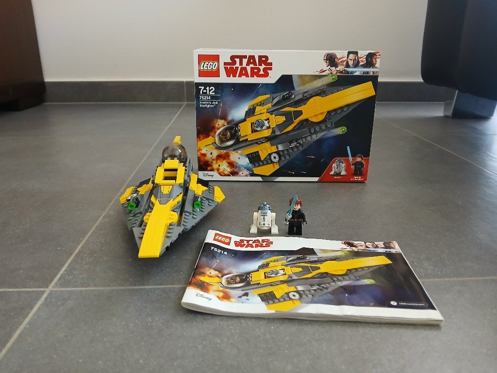 Lego Star Wars 75214 Anakin's Jedi Starfighter, Inclusief instructies, Star Wars, Lego, Ophalen of Verzenden