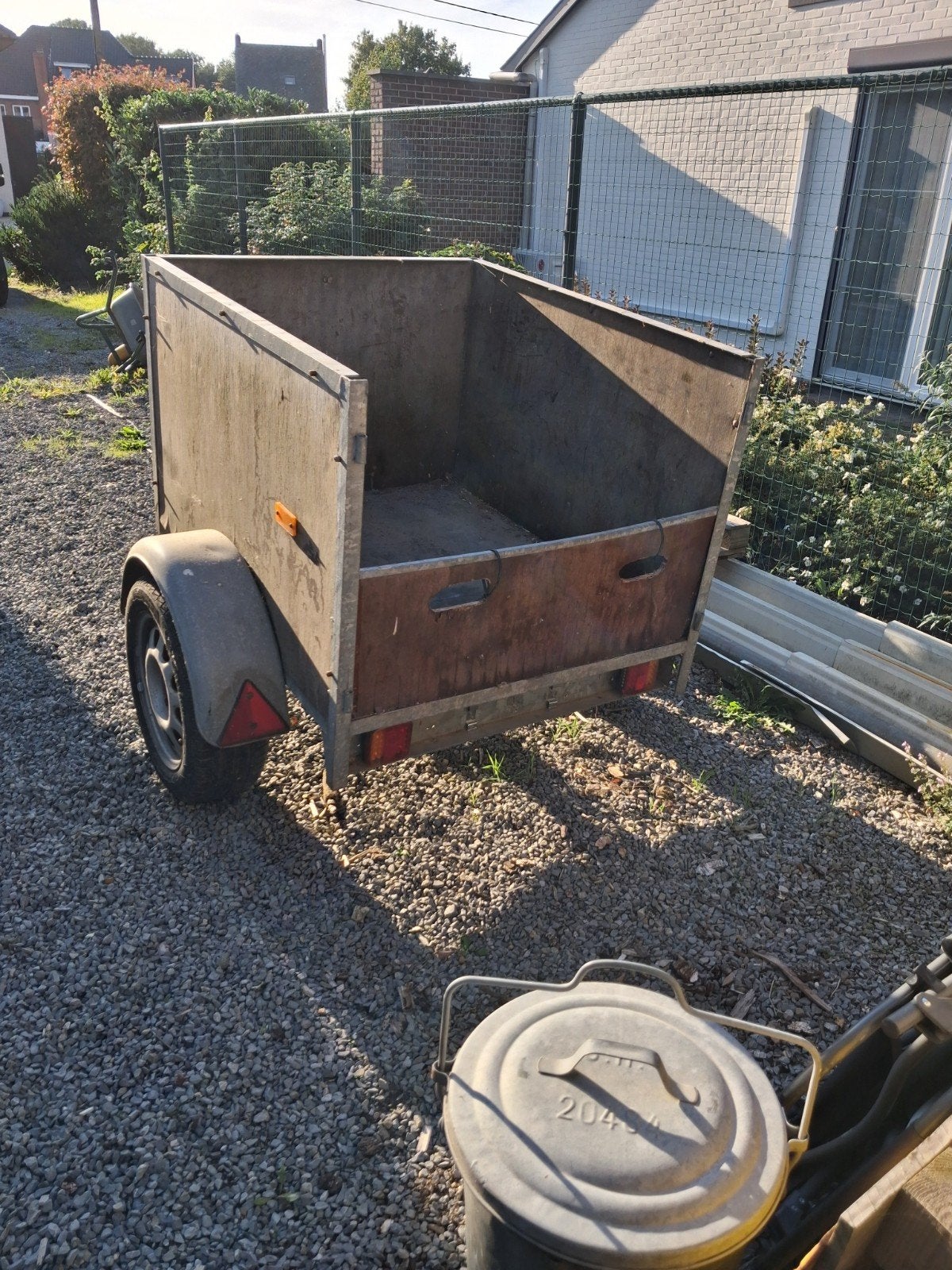 Kleine aanhangwagen, Ophalen, Gebruikt