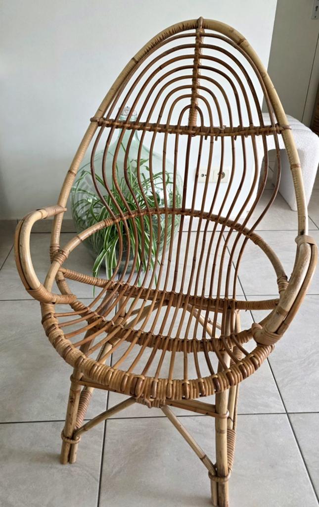 Rotan kinderstoel, Tuin en Terras, Ophalen, Rotan