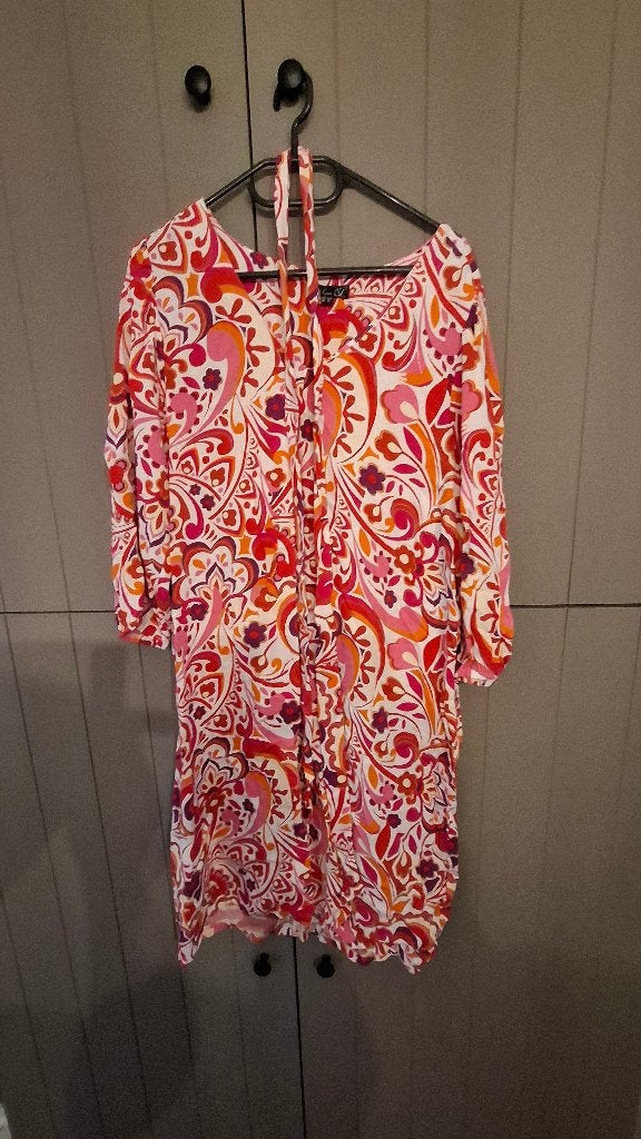 Zomers kleedje van smashed lemon, Taille 42/44 (L), Rose, Comme neuf, Enlèvement