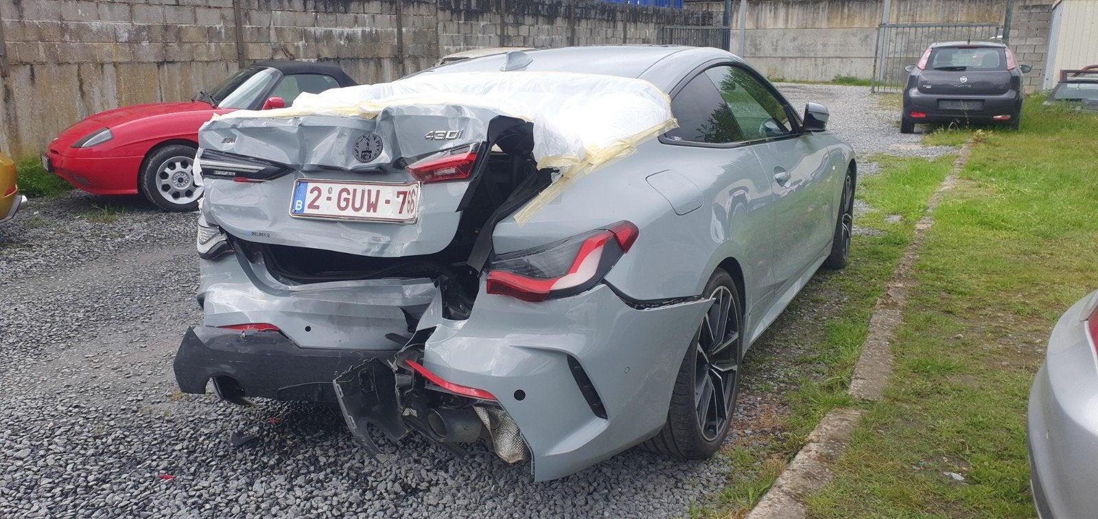 BMW série 4 430i coupé M sport, Cuir, Argent ou Gris, Euro 6, Noir