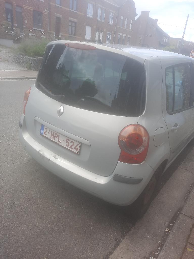 renealt modus grijs, Auto's, Renault, Monovolume, 4 cilinders, Particulier, Kunstmatig leder