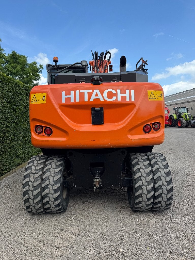 bandenkraan HITACHI ZX140W-6, Zakelijke goederen, Machines en Bouw | Kranen en Graafmachines, Ophalen, Kraan