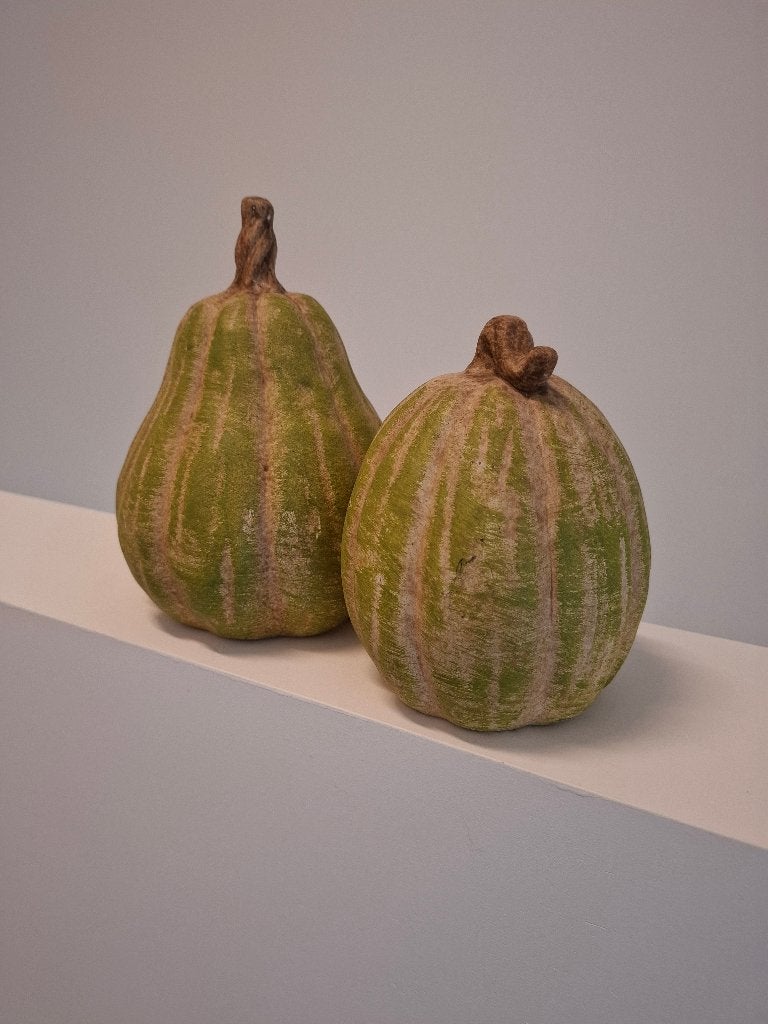 Decoratie stenen pompoenen, Ophalen of Verzenden, Zo goed als nieuw, Beige, Steen/keramiek