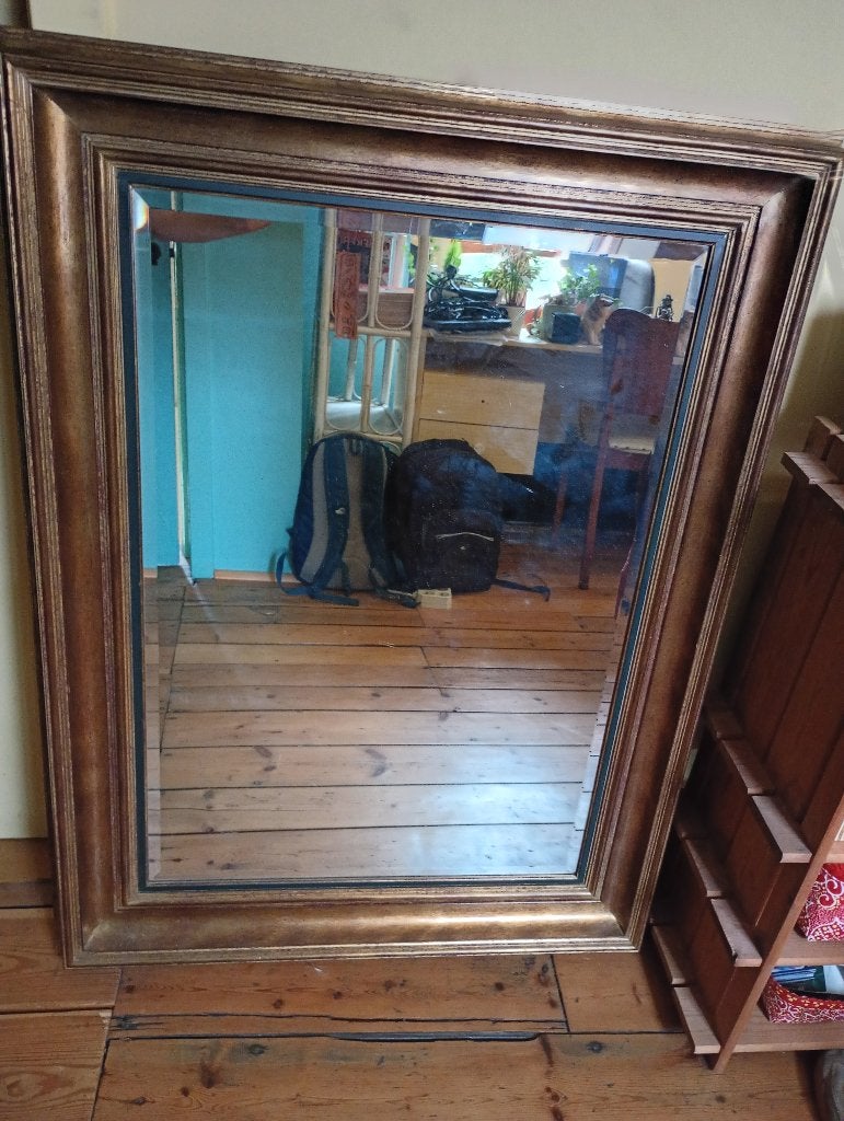 Grand miroir ancien, Enlèvement, Rectangulaire, 50 à 100 cm, 100 à 150 cm