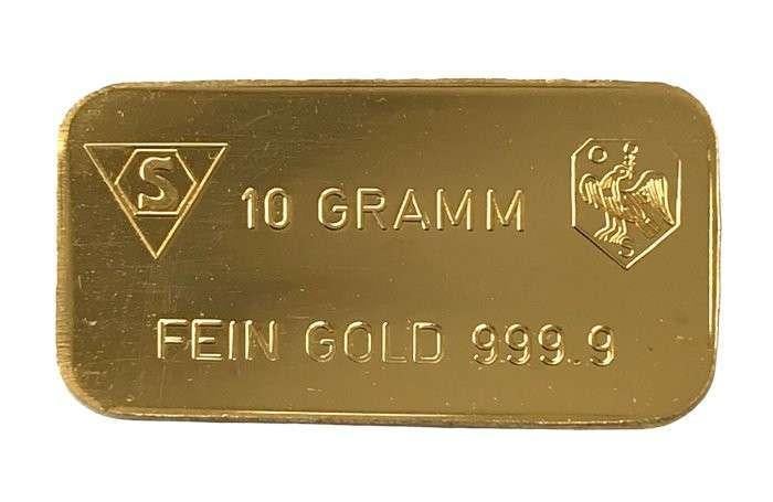 Goud baar 10 gram (Willekeurig), Ophalen of Verzenden, Goud