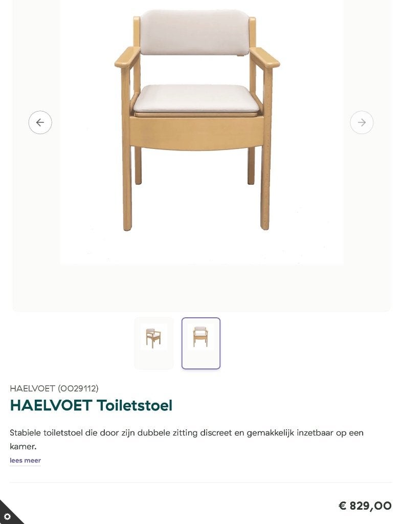 Toiletstoel, Diversen, Verpleegmiddelen, Ophalen, Zo goed als nieuw