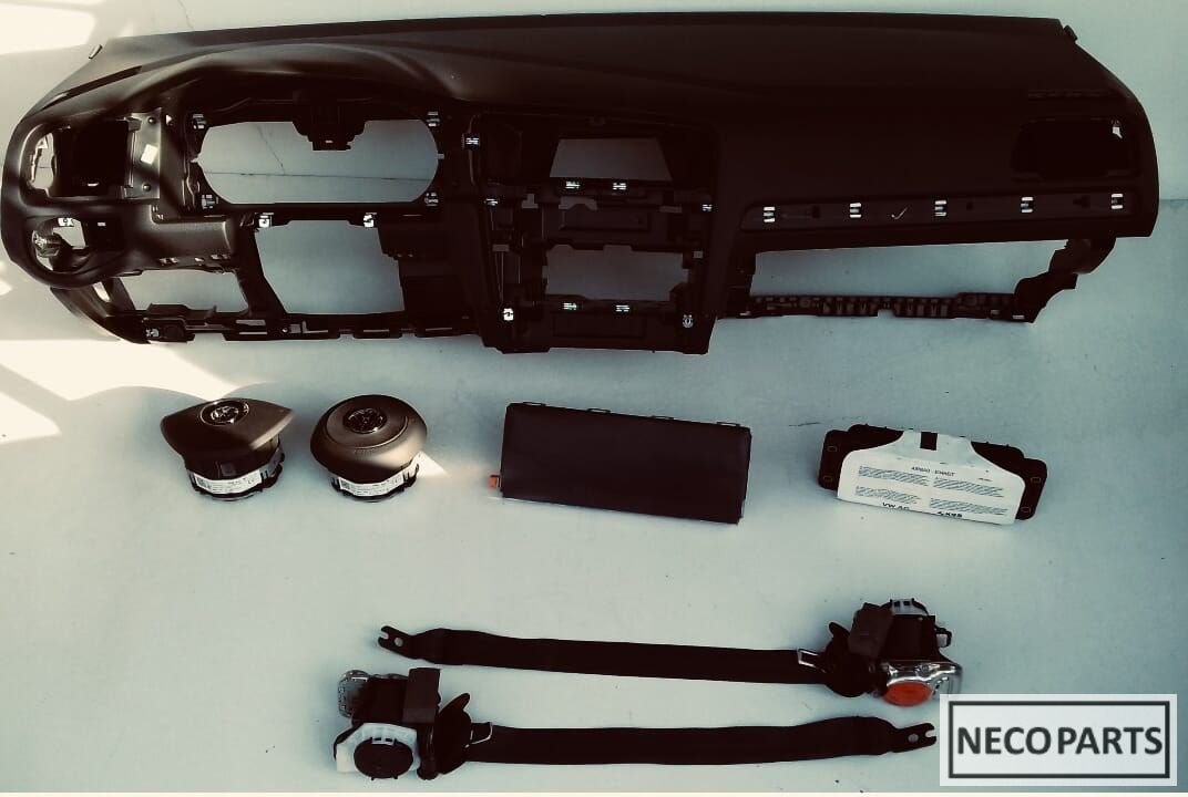 VOLKSWAGEN GOLF 7 AIRBAG AIRBAGSET ALLE AIRBAGS LEVERBAAR, Gebruikt, -, Volkswagen, -