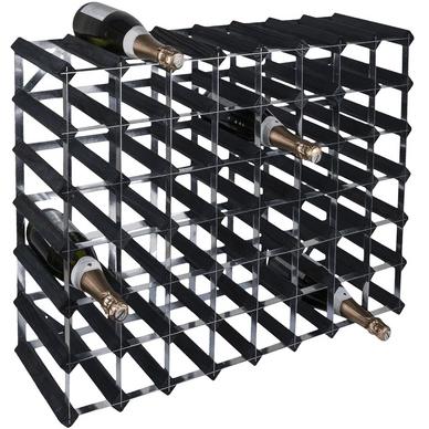 Zwart houten wijnrek RTA - 30 of 60 flessen - Nieuw, Ophalen of Verzenden, Nieuw, Hout, 25 flessen of meer