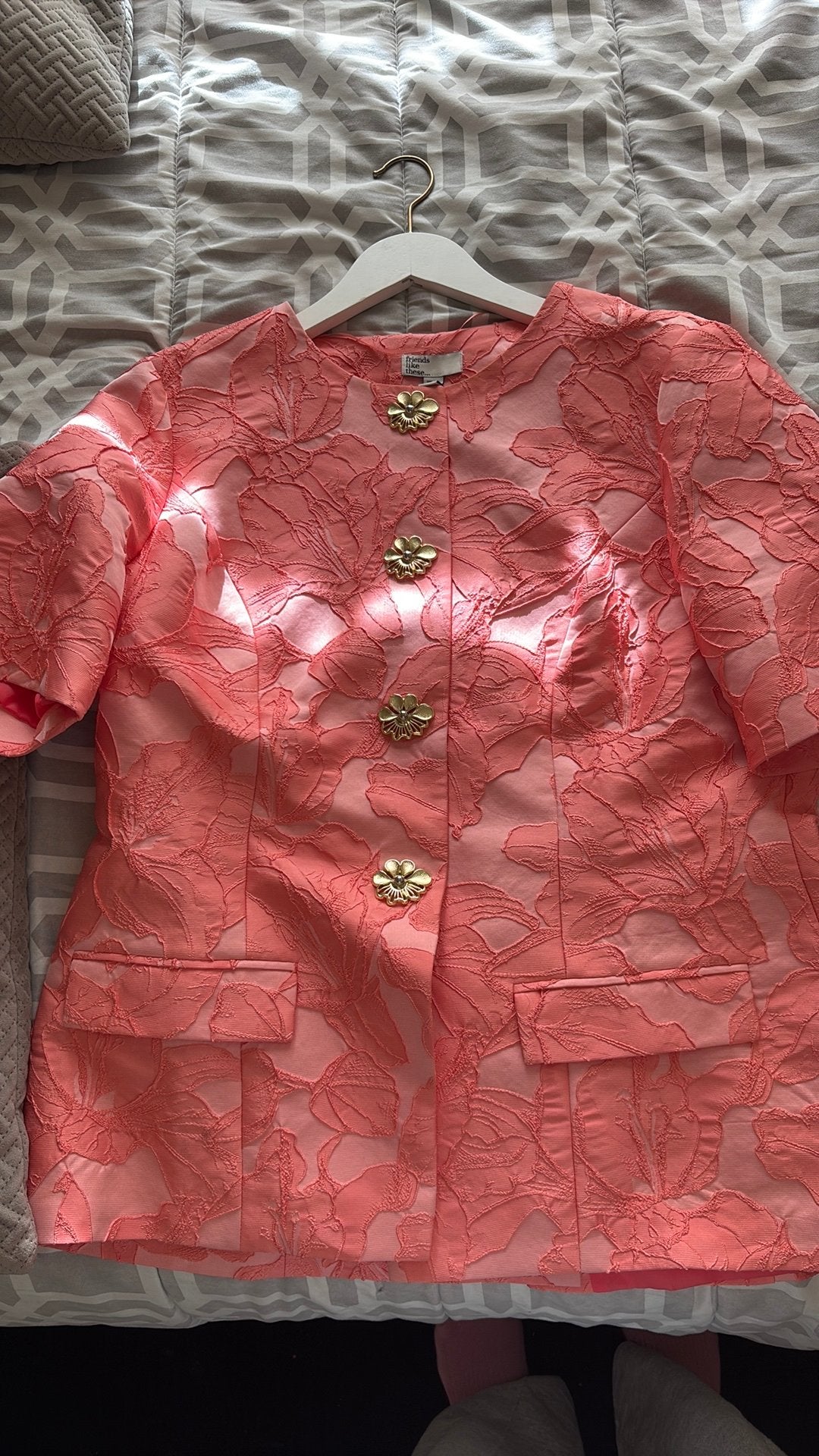 Kostuumpak roze, Ophalen, Zo goed als nieuw, Maat 42/44 (L), Roze