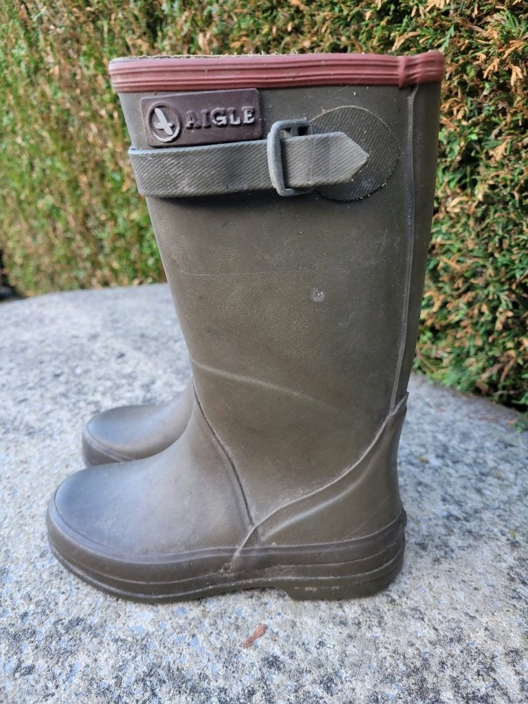 bottes aigle caoutchouc vert kaki T29, Enfants & Bébés, Enlèvement, Utilisé, Bottes, Garçon ou Fille