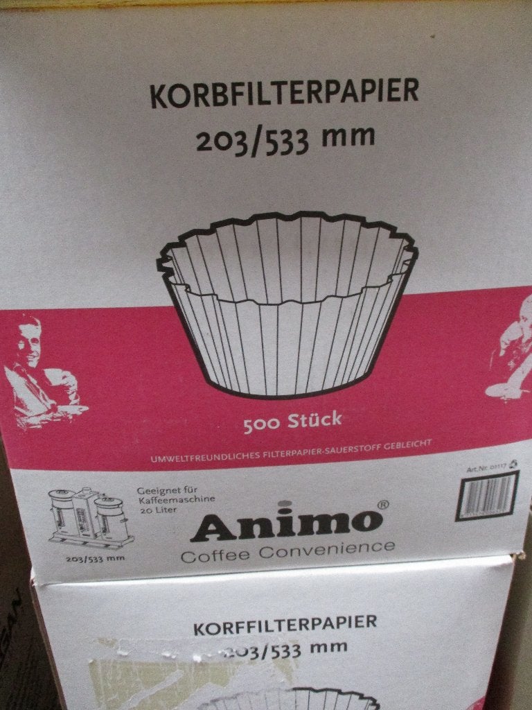 Animo koffiefilters 203/533 mm voor koffiemachine van 20l, Enlèvement ou Envoi, Boissons