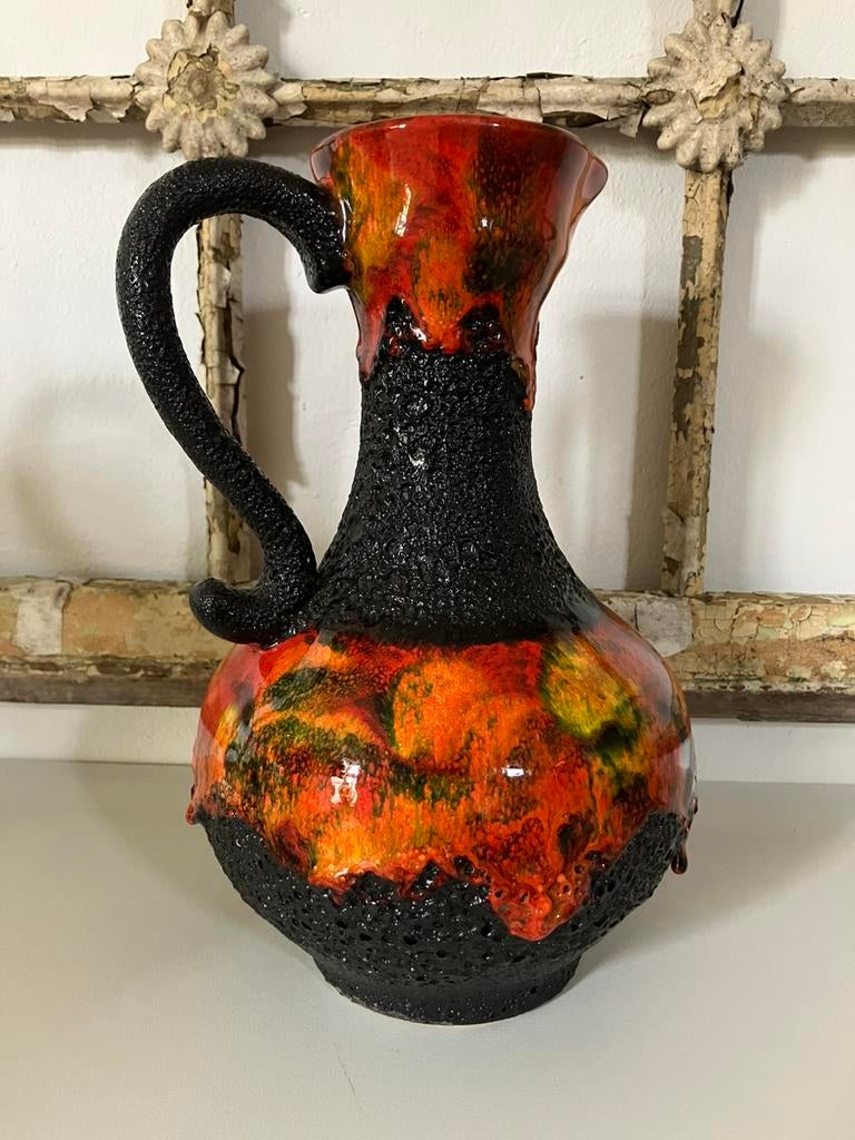 West germany fat Lava kan / vaas / kruik, Antiek en Kunst, Ophalen of Verzenden
