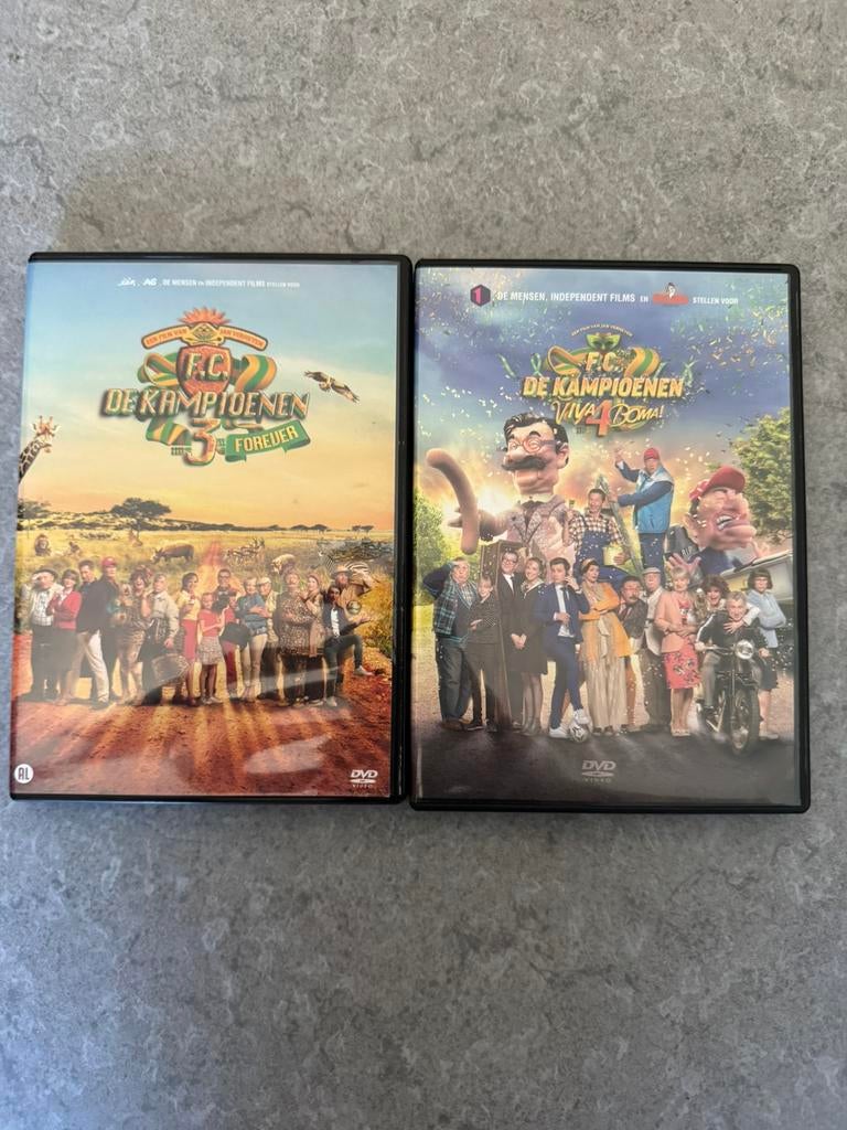 2 DVD’s FC De Kampioenen, Cd's en Dvd's, Dvd's | Avontuur, Ophalen of Verzenden, Zo goed als nieuw
