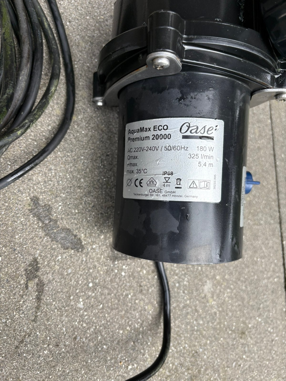 Oase aquamax eco premium 20000 vijverpomp., Tuin en Terras, Ophalen, Gebruikt, Vijverpomp