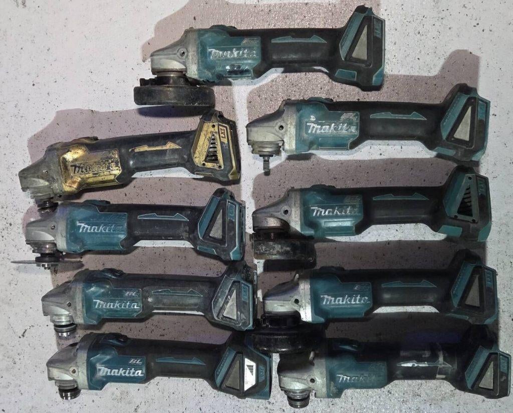 Makita haakse slijpers set 9 stuks defect, Ophalen of Verzenden, Gebruikt