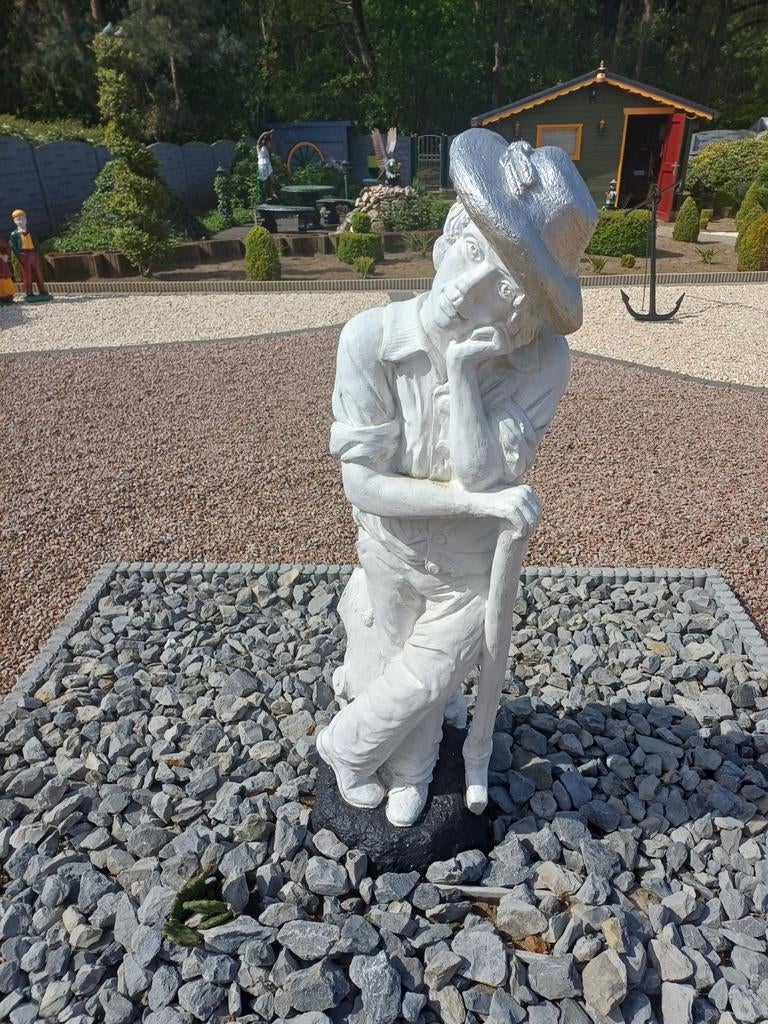 Mensen beeld matriaal beton  kleur wit  130 H, Tuin en Terras, Ophalen, Beton