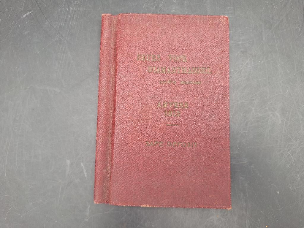 oud boekje: beurs voor diamanthandel, 1912, Antiquités & Art, Curiosités & Brocante, Enlèvement ou Envoi