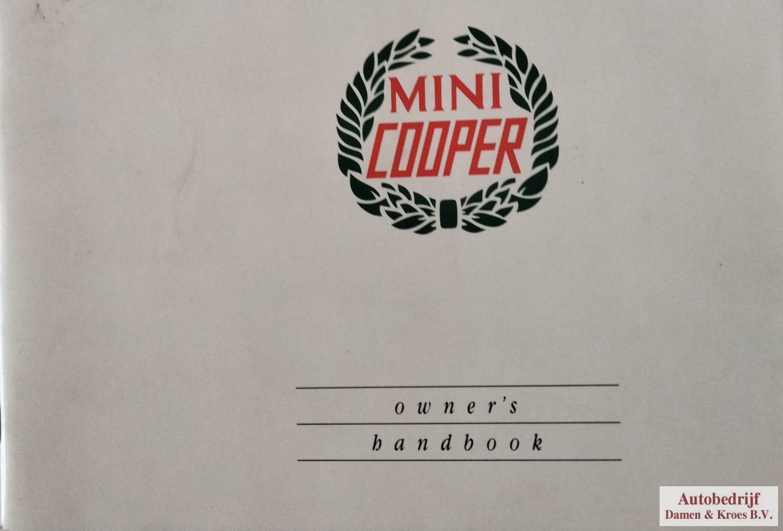 Handboek Mini Cooper, Ophalen of Verzenden