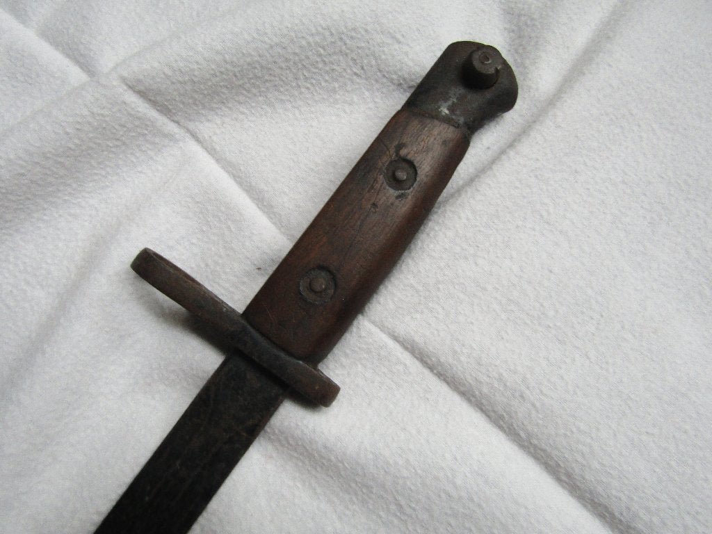 Remarquable "BAÏONNETTE BELGE" modèle 1907, Collections, Enlèvement ou Envoi, Armée de terre, Couteau ou Poignard