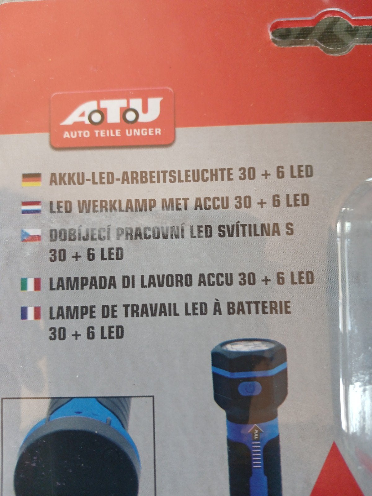 led werklamp, Ophalen