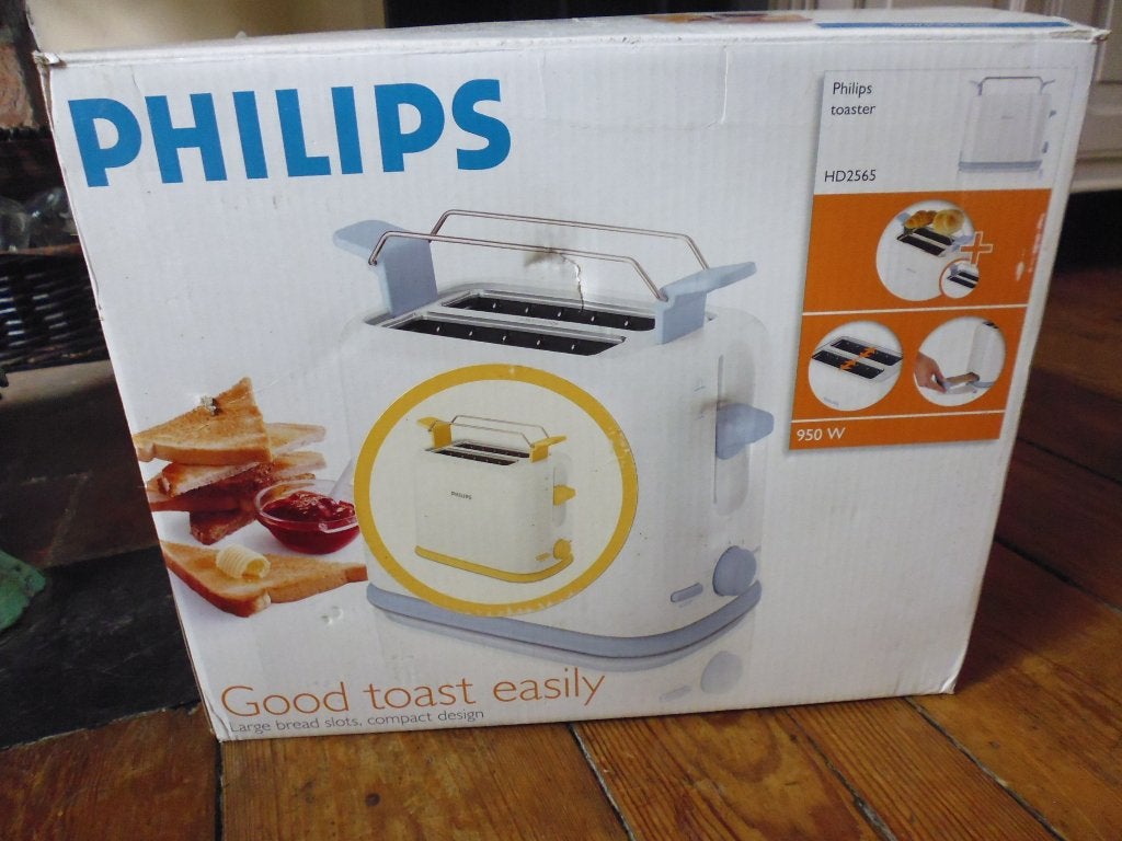 Grille-pain Philips HD2565 950 W – fonctionne mais à réparer, Electroménager, Grille-pain, Enlèvement, Ne fonctionne pas, Ramasse-miettes amovible